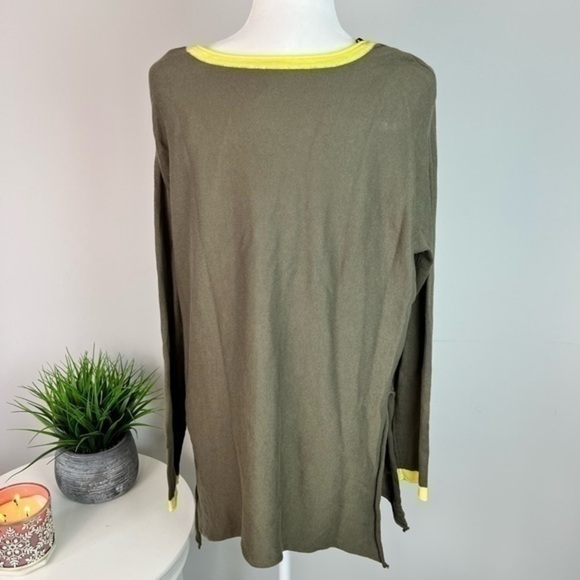 Cloth By Design womens green oversized multi tie knot knit sweater - Picture 5 of 9